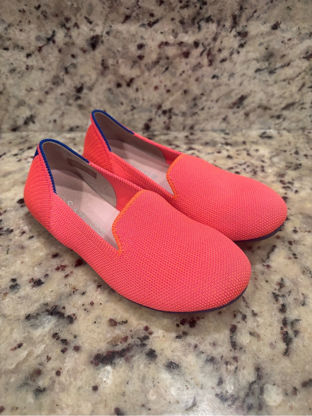 Rothy's The Kids Loafer In Flamingo Pink Big Girls Size 1